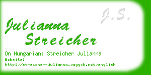 julianna streicher business card